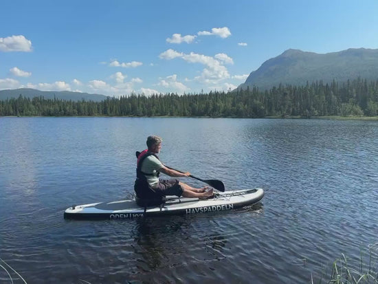 Video: seated paddling on a SUP with the inflatable SUP seat